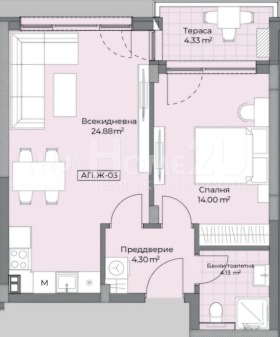 1 dormitorio Ostromila, Plovdiv 6