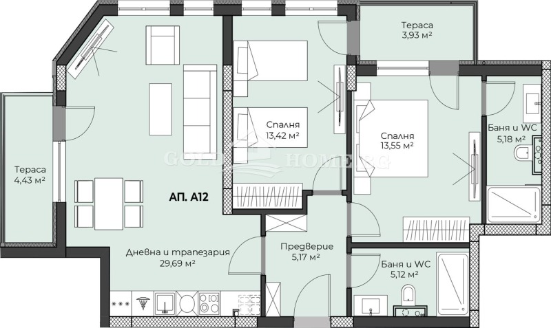 Продава 3-СТАЕН, гр. Пловдив, Христо Смирненски, снимка 5 - Aпартаменти - 48994779