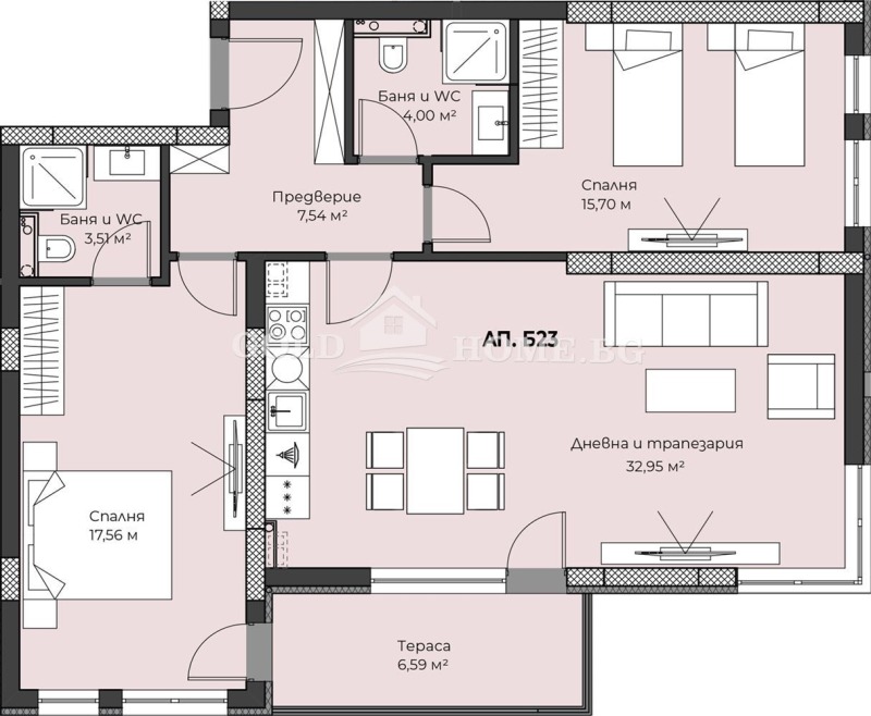 Продава 3-СТАЕН, гр. Пловдив, Христо Смирненски, снимка 8 - Aпартаменти - 48994779