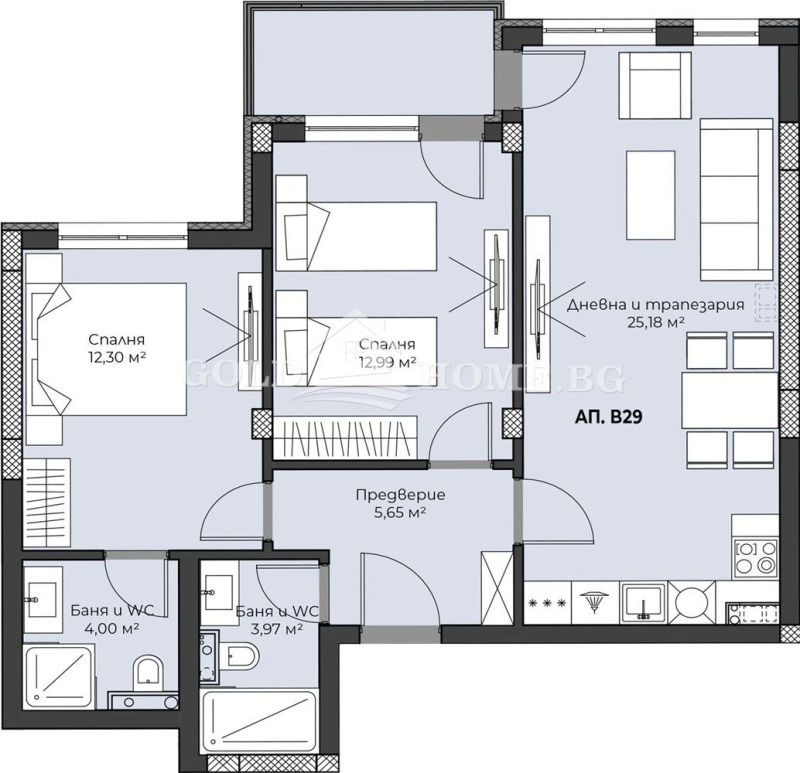 Продава 3-СТАЕН, гр. Пловдив, Христо Смирненски, снимка 2 - Aпартаменти - 48994779