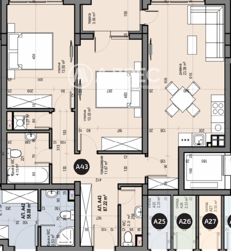 Zu verkaufen  2 Schlafzimmer Sofia , Ljulin 5 , 101 qm | 47110722 - Bild [3]