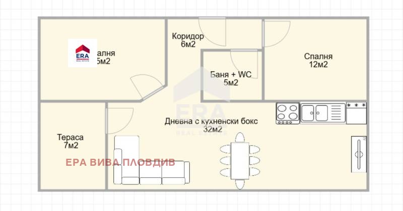 Zu verkaufen  2 Schlafzimmer Plowdiw , Juschen , 126 qm | 69020572