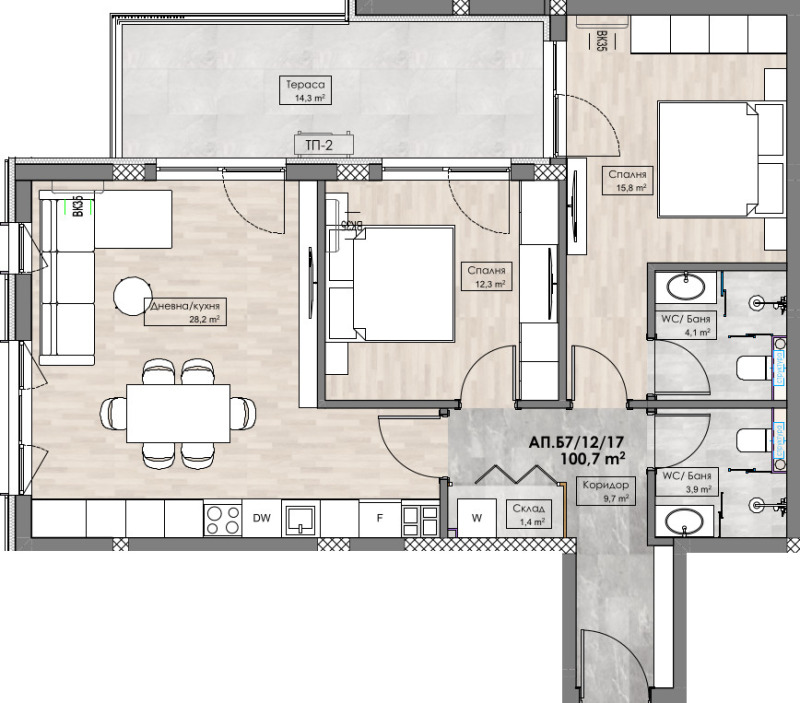 Продава  3-стаен град Пловдив , Кършияка , 113 кв.м | 39233128