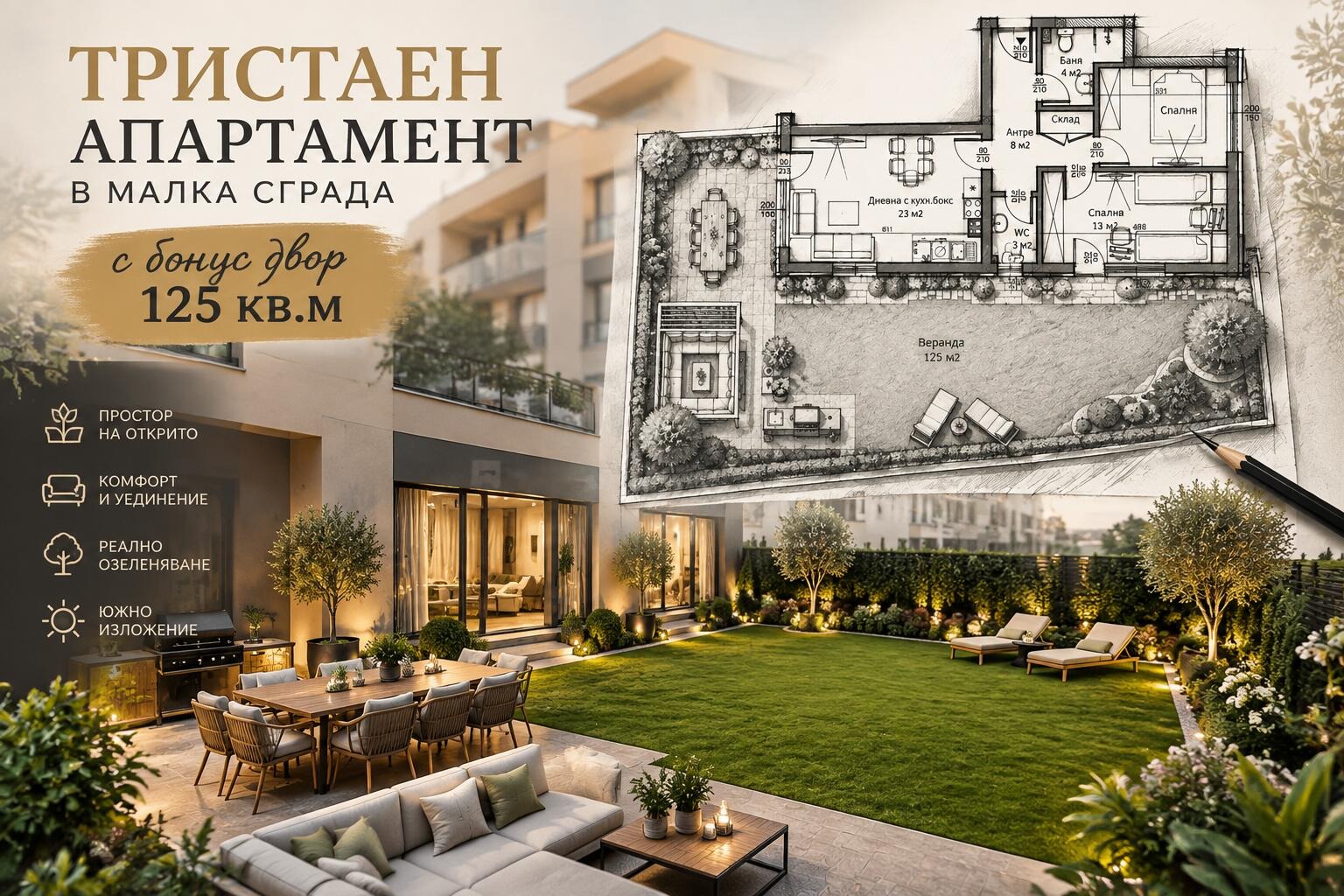 Продава 3-СТАЕН, гр. Пловдив, Остромила