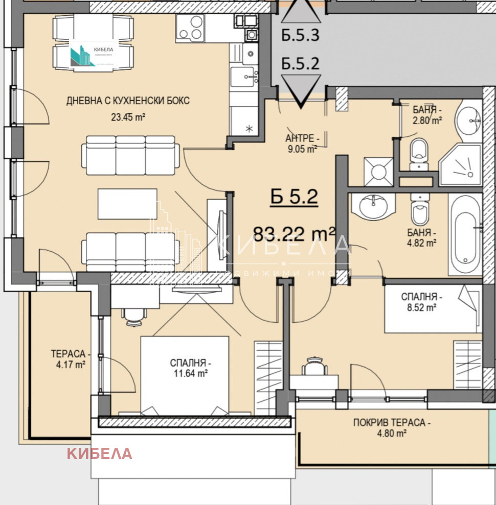 Продава 3-СТАЕН, гр. София, Малинова долина, снимка 2 - Апартаменти - 55135234