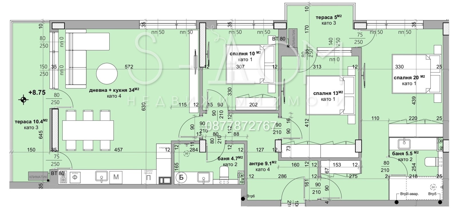 Продава 4-СТАЕН, гр. Стара Загора, Аязмото, снимка 2 - Апартаменти - 41455433