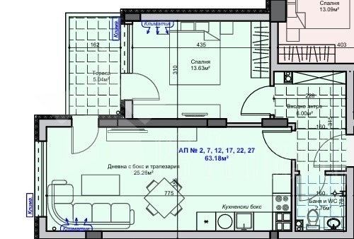 Продава 1-СТАЕН, гр. Стара Загора, Самара 1, снимка 2 - Апартаменти - 52622461