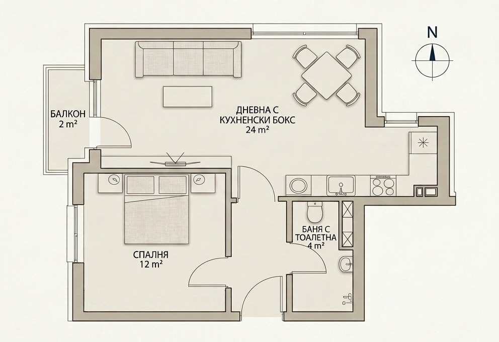 Продава 2-СТАЕН, гр. Бургас, Братя Миладинови, снимка 12 - Апартаменти - 56253548