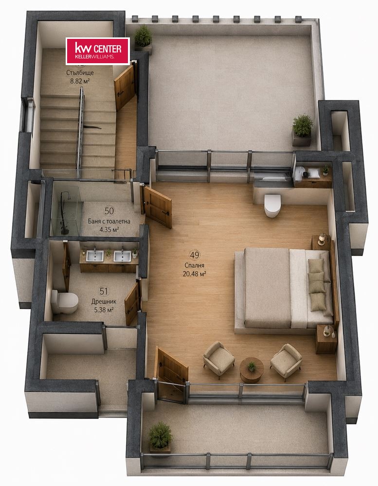 Продава КЪЩА, гр. София, в.з.Бункера, снимка 5 - Къщи - 54923453