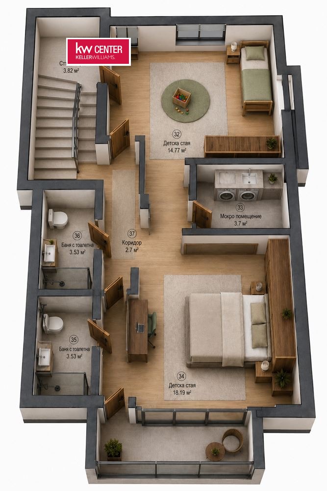 Продава КЪЩА, гр. София, в.з.Бункера, снимка 4 - Къщи - 54923453