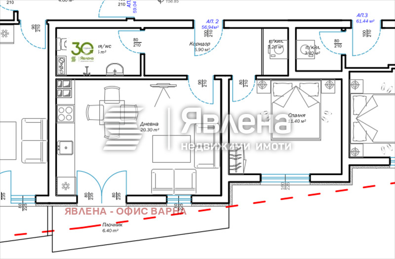 Продава 2-СТАЕН, гр. Варна, м-т Пчелина, снимка 2 - Aпартаменти - 48541543