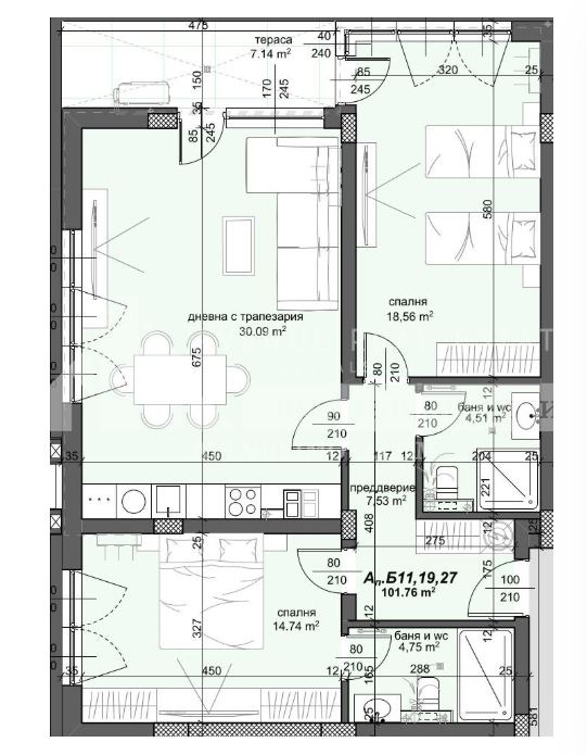 Продава 3-СТАЕН, гр. Пловдив, Тракия, снимка 2 - Апартаменти - 53690212