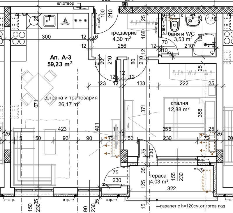 En venta  1 dormitorio Plovdiv , Trakiya , 70 metros cuadrados | 11137119 - imagen [7]