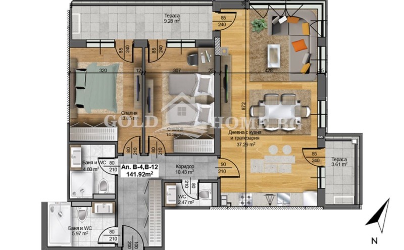 Na prodej  2 ložnice Plovdiv , Christo Smirnenski , 93 m2 | 93551825 - obraz [9]
