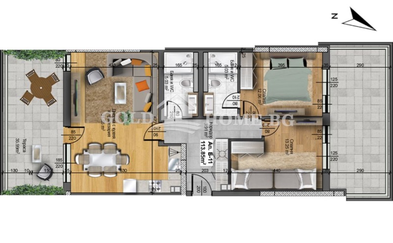 Na prodej  2 ložnice Plovdiv , Christo Smirnenski , 93 m2 | 93551825 - obraz [8]