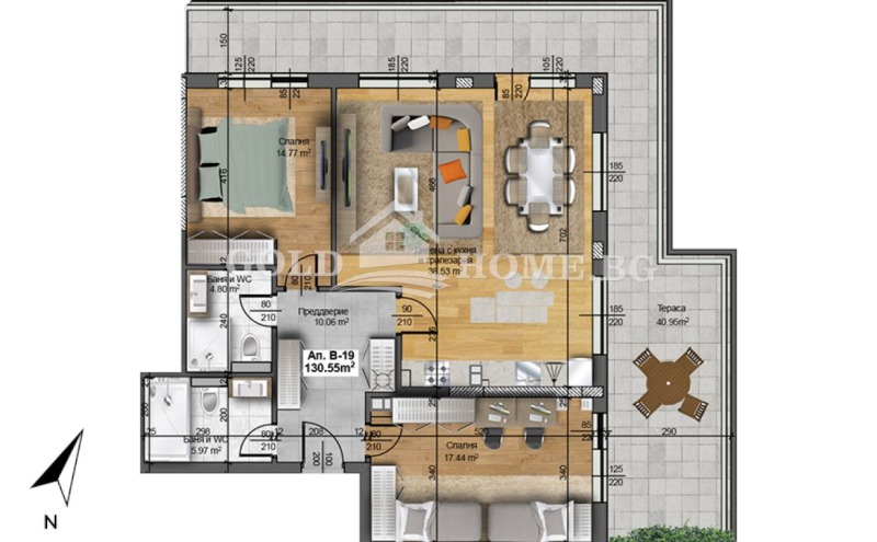 Na prodej  2 ložnice Plovdiv , Christo Smirnenski , 93 m2 | 93551825 - obraz [11]