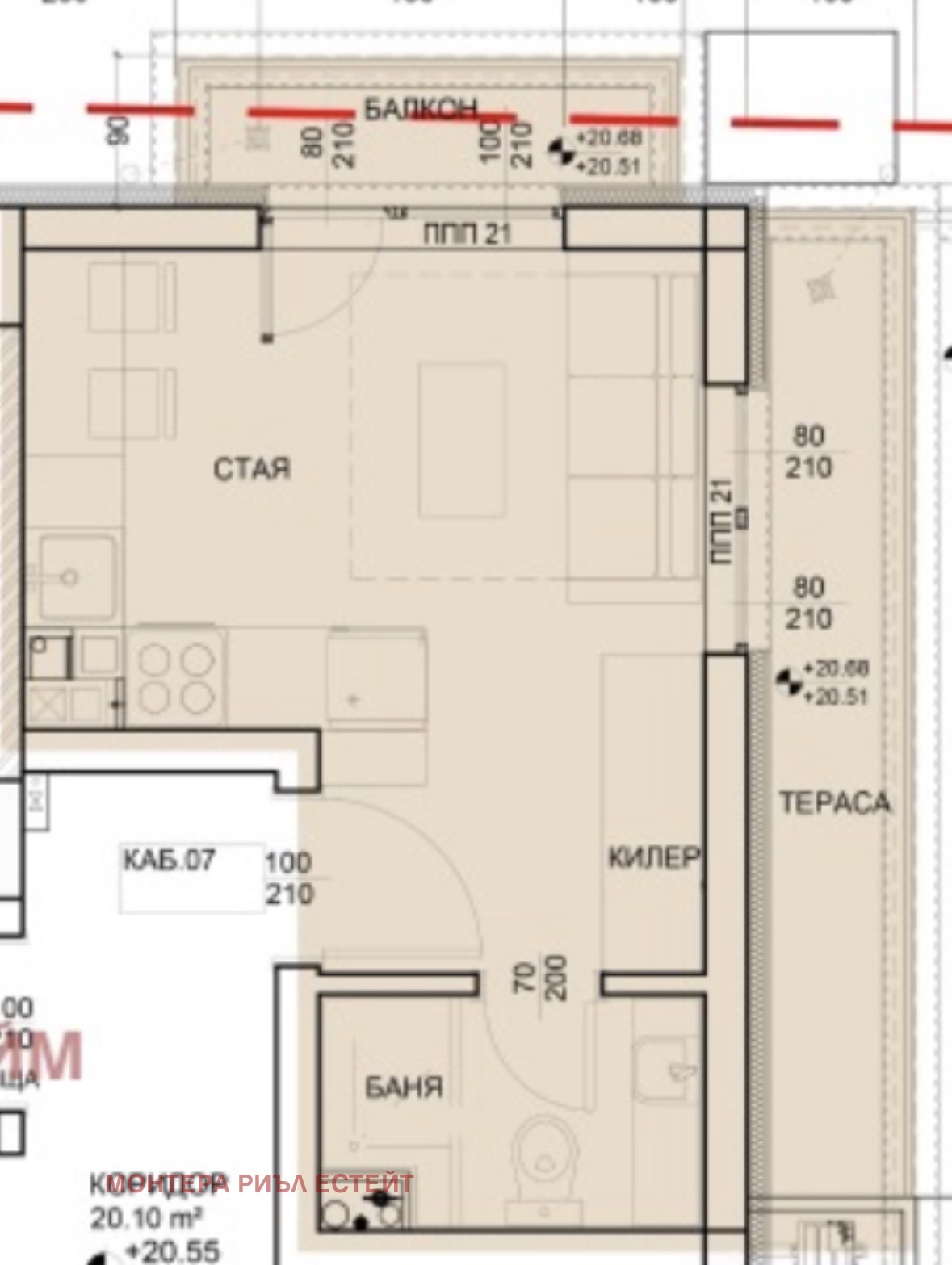 Продава 1-СТАЕН, гр. Варна, Левски 1, снимка 5 - Апартаменти - 55294055