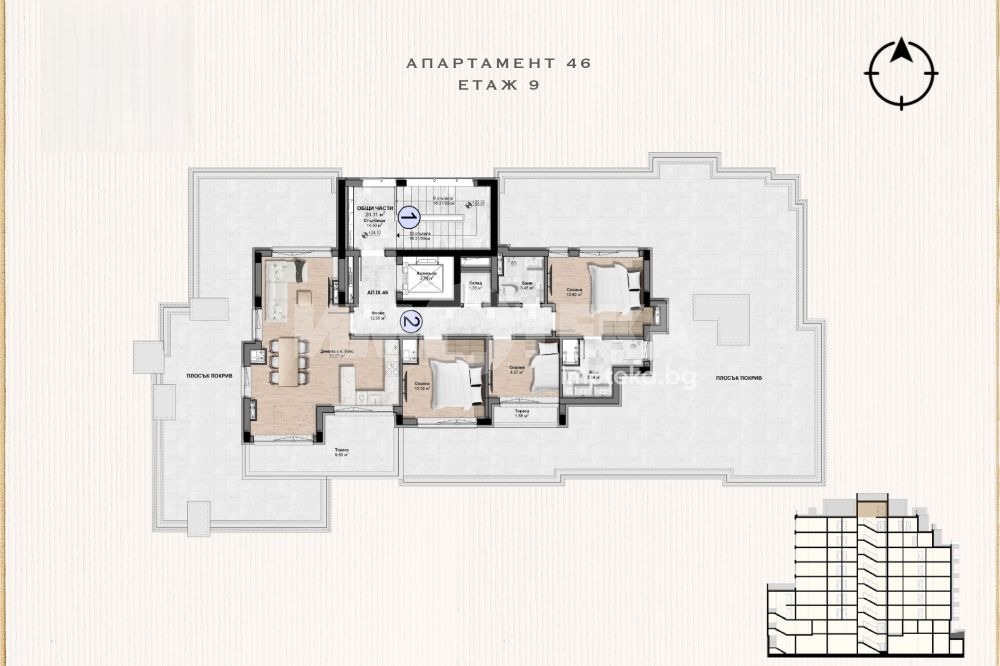 Продава МНОГОСТАЕН, гр. София, Център, снимка 2 - Апартаменти - 54080485