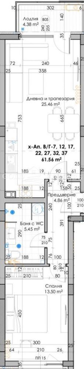 Продава 3-СТАЕН, гр. Пловдив, Южен, снимка 8 - Aпартаменти - 48010686