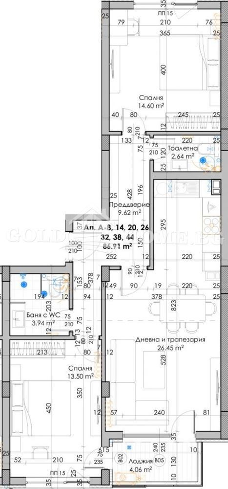 In vendita  2 camere da letto Plovdiv , Iugen , 102 mq | 99162657 - Immagine [4]