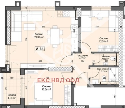 Продава  3-стаен, град Пловдив, Кършияка •  119 387 EUR • ID 54690990 — holmes.bg - [1] 