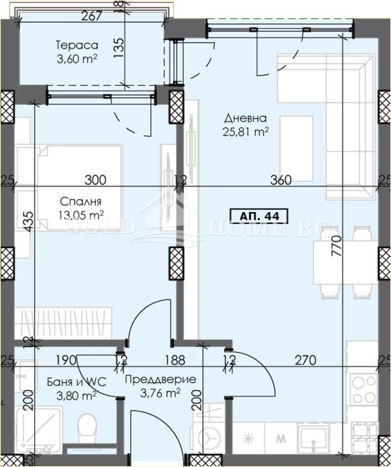 Zu verkaufen  1 Schlafzimmer Plowdiw , Trakija , 71 qm | 84470854 - Bild [2]