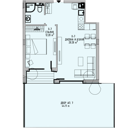 Na prodej  1 ložnice Sofia , Malinova dolina , 103 m2 | 74700009 - obraz [3]