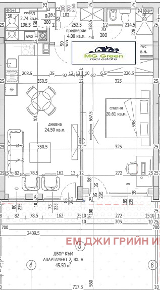 Na sprzedaż  1 sypialnia Sofia , Malinowa dolina , 117 mkw | 26366595 - obraz [2]