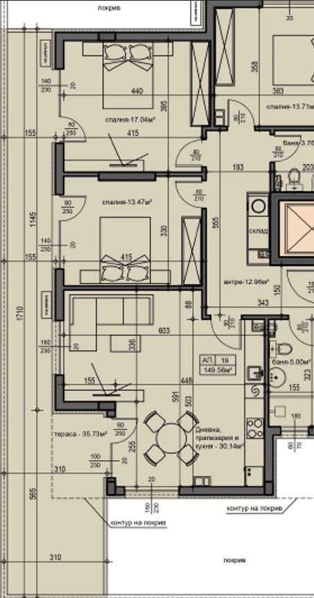 Till salu  3 sovrum Sofia , Malinova dolina , 168 kvm | 89965215 - bild [5]