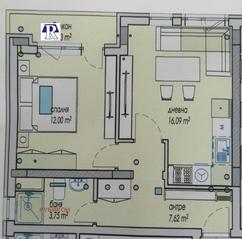 Продава  2-стаен град Плевен , Широк център , 59 кв.м | 20038760