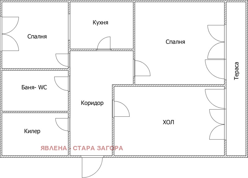 Til salg  2 soveværelser Stara Zagora , Tri chuchura - tsentar , 75 kvm | 96462978