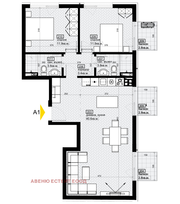 Продава 3-СТАЕН, гр. Варна, Бриз, снимка 6 - Апартаменти - 52469479