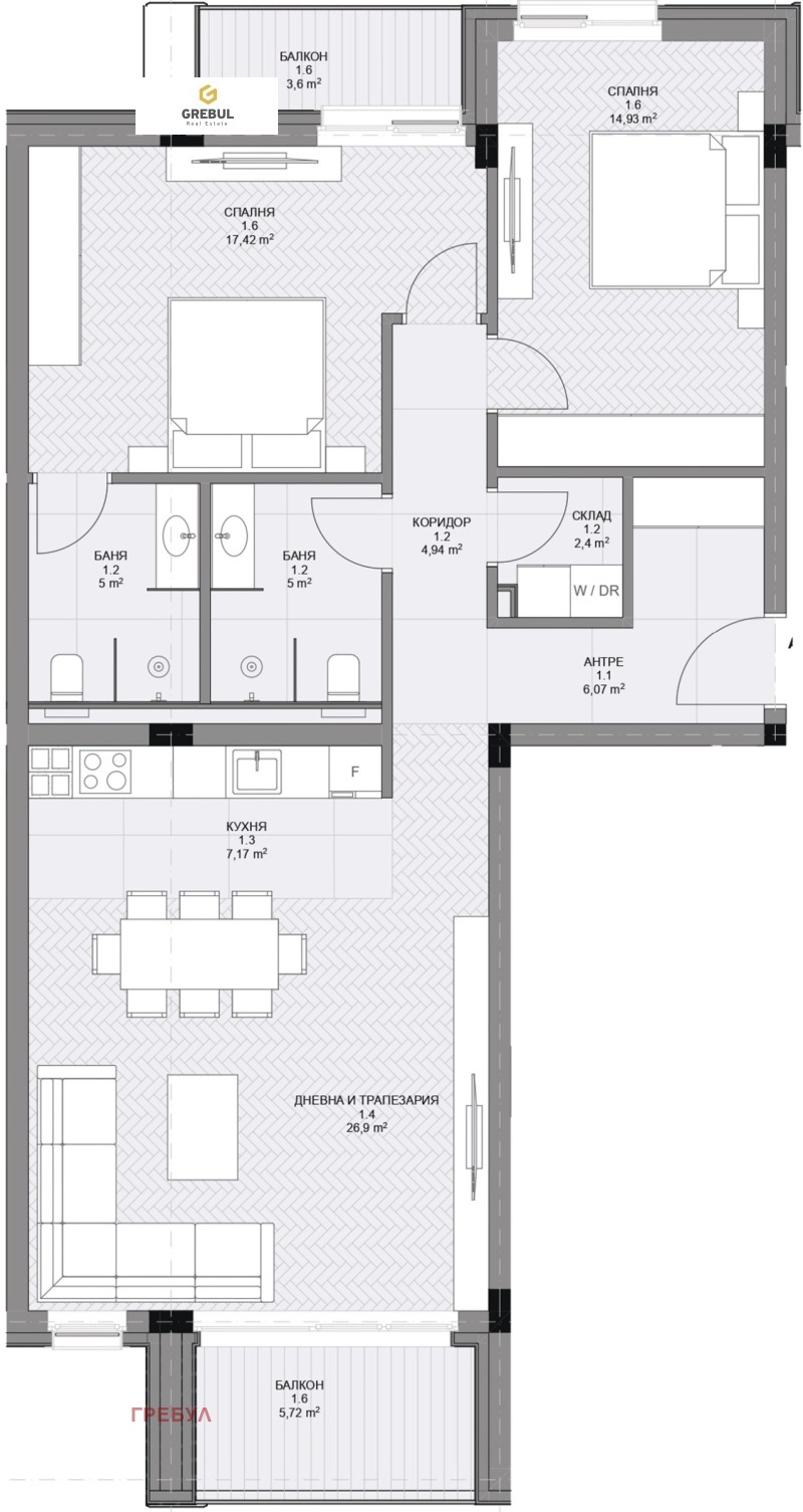 In vendita  2 camere da letto Sofia , Ovcha kupel 1 , 132 mq | 24821427 - Immagine [14]