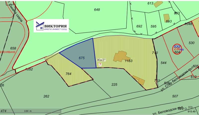 Продава ПАРЦЕЛ в град София, в.з.Беловодски път - 1593 кв.м / 238 950 € » 467 345.58 лв., ВИКТОРИЯ ИНВЕСТ ООД
