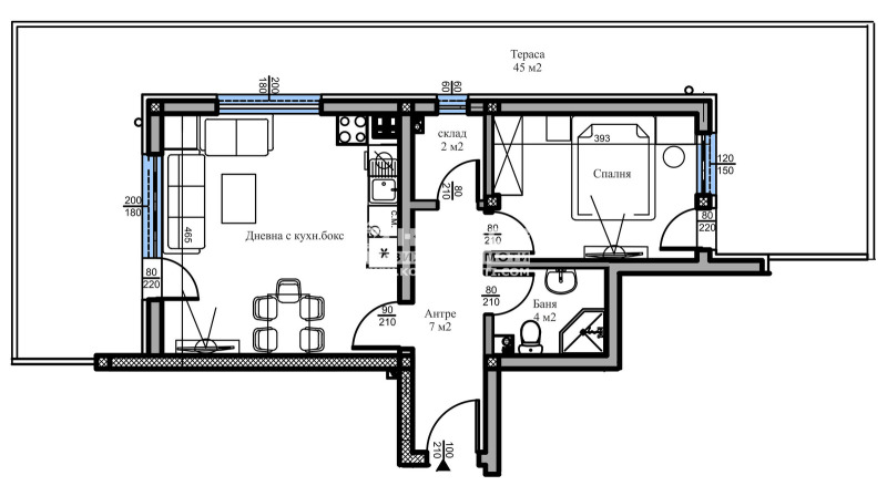 Zu verkaufen  1 Schlafzimmer Plowdiw , Belomorski , 113 qm | 82700626 - Bild [3]