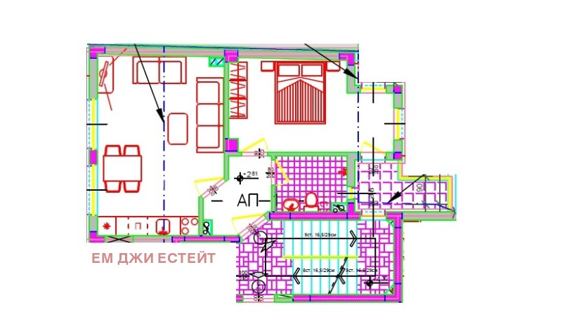 Продава 2-СТАЕН в град Бургас, Възраждане - 69 кв.м / 145 830 € » 285 218.69 лв., ЕМ ДЖИ ЕСТЕЙТ