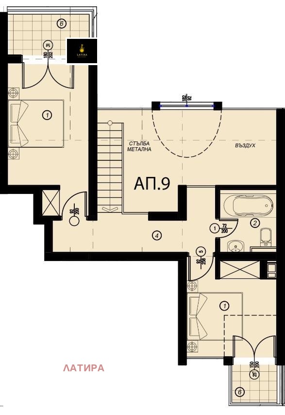 Till salu  Etagevåning Sofia , Manastirski livadi , 121 kvm | 34358847 - bild [15]