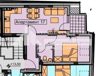 Продава  2-стаен град Пловдив , Христо Смирненски , 61 кв.м | 54573902 - изображение [2]