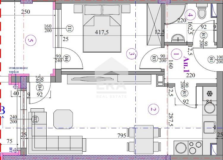 Продава 2-СТАЕН, гр. София, Малинова долина, снимка 5 - Aпартаменти - 48908410