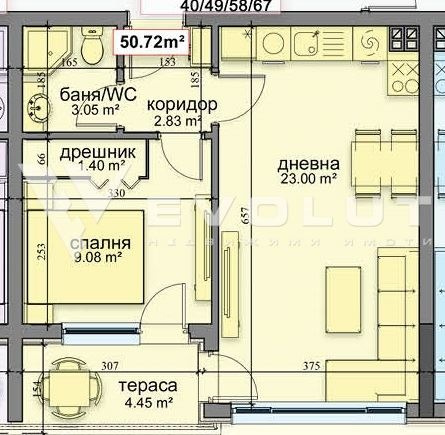 For Sale  1 bedroom Varna , Pobeda , 62 sq.m | 51801792 - image [2]