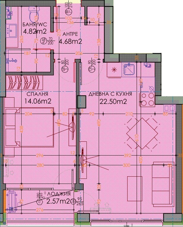 Till salu  1 sovrum Plovdiv , Trakija , 71 kvm | 34530863 - bild [2]
