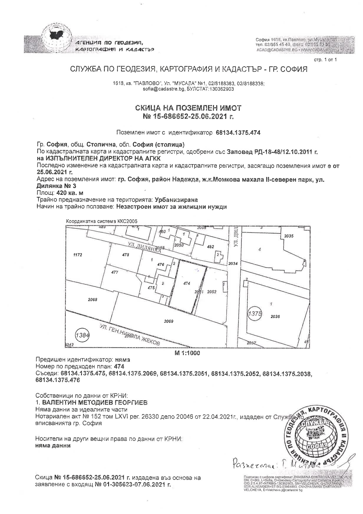 Продава ПАРЦЕЛ, гр. София, Надежда 4