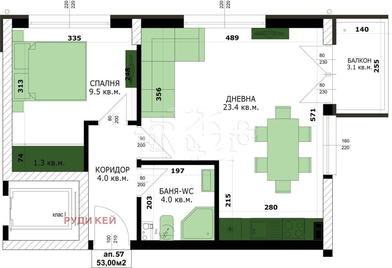 Продава 2-СТАЕН, гр. Варна, Кайсиева градина, снимка 2 - Aпартаменти - 49193028