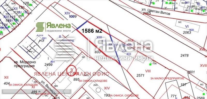 For Sale  Plot Sofia , Zaharna fabrika , 1586 sq.m | 29737276 - image [2]