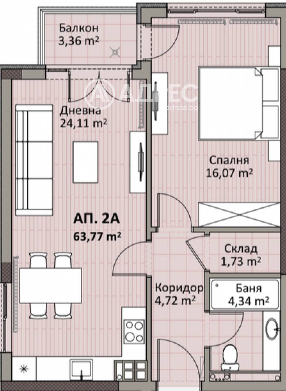 Продава 2-СТАЕН, гр. София, Надежда 2, снимка 4 - Апартаменти - 54778420
