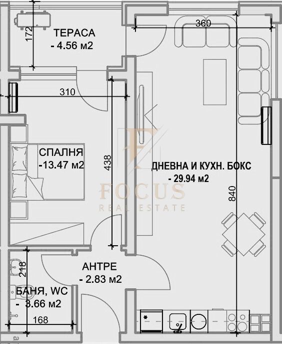 Til salgs  1 soverom Plovdiv , Kjusjuk Parisj , 78 kvm | 73453829 - bilde [2]