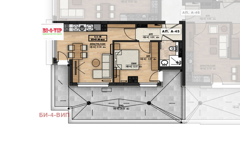 In vendita  1 camera da letto Sofia , Mladost 1A , 97 mq | 71927611 - Immagine [4]