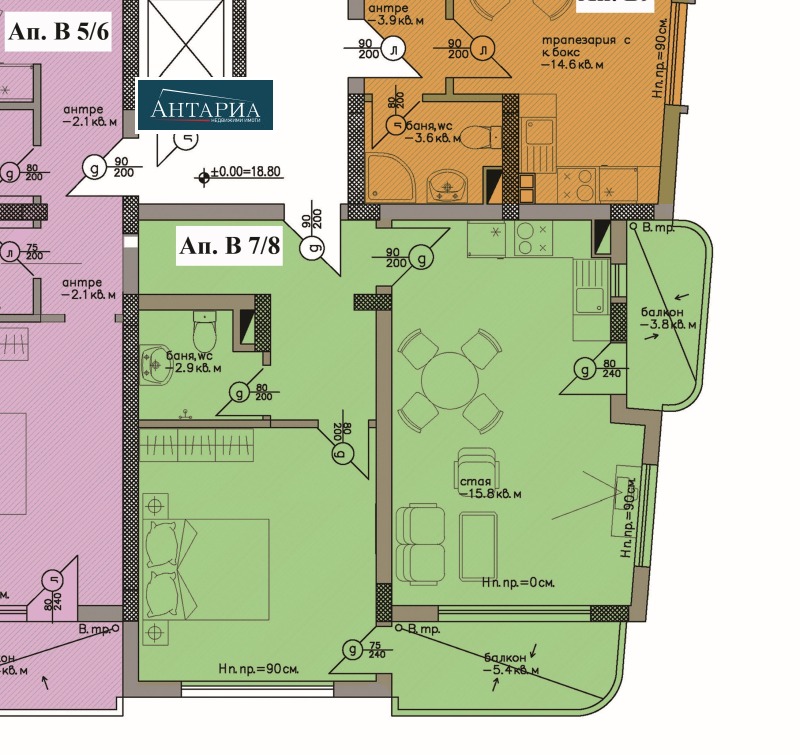 Продаја  1 спаваћа соба регион Бургас , Черноморец , 95 м2 | 84574359 - слика [2]