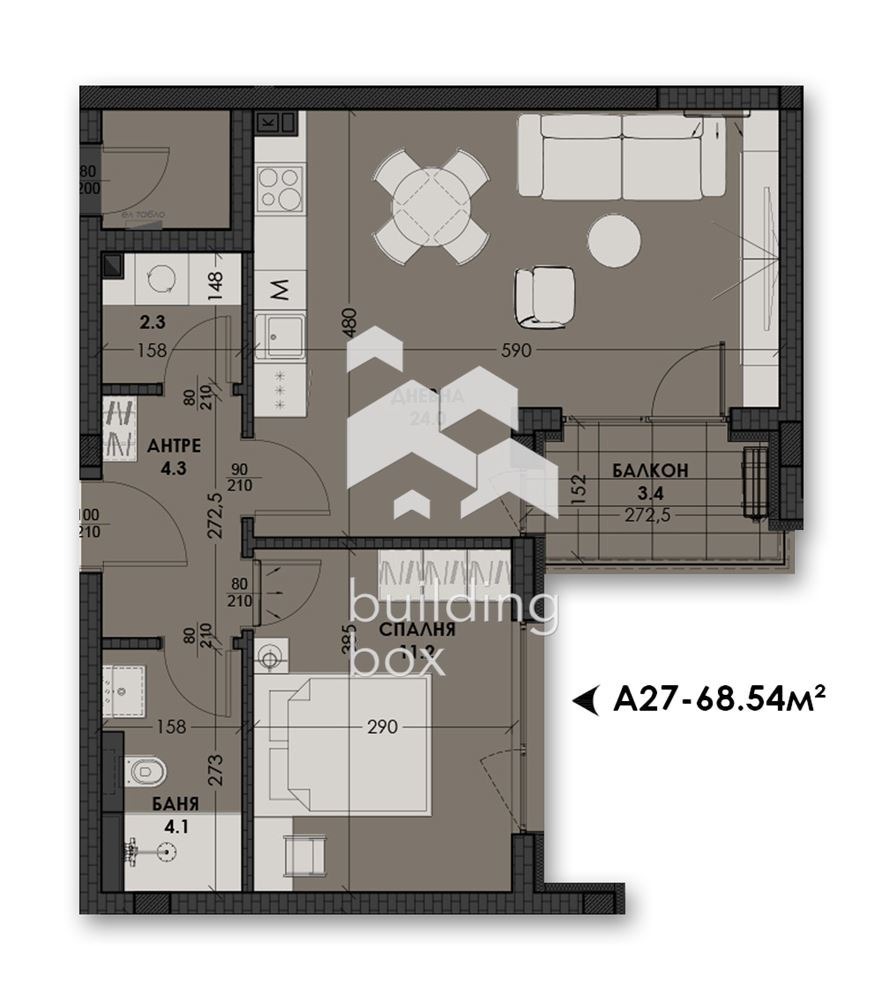 Продава 2-СТАЕН, гр. Варна, Виница, снимка 2 - Апартаменти - 54530649