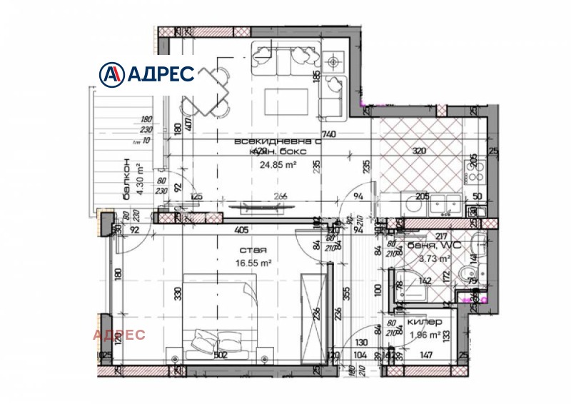 For Sale  1 bedroom Varna , Mladost 1 , 78 sq.m | 62378192